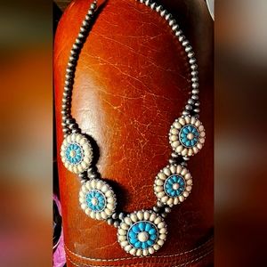 Necklace and earrings